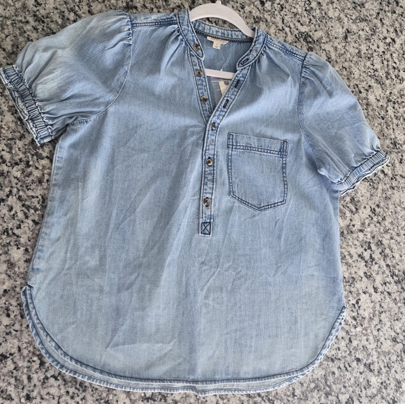 Anthropologie Pilcro Denim Top - Picture 2 of 4